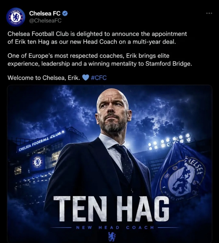 切爾西前主帥6年半合同僅干106天 收1300萬(wàn)歐解約金創(chuàng)紀(jì)錄