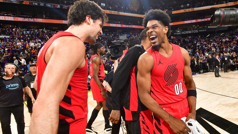 [CCTV全場集錦]??開拓者險勝太陽 阿夫迪亞41+7+12 杰倫·格林35分 布克22分