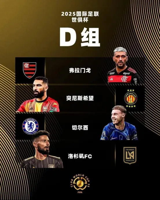 2025世俱杯D組：切爾西頭號熱門，洛杉磯FC頂替萊昂進(jìn)死亡之組