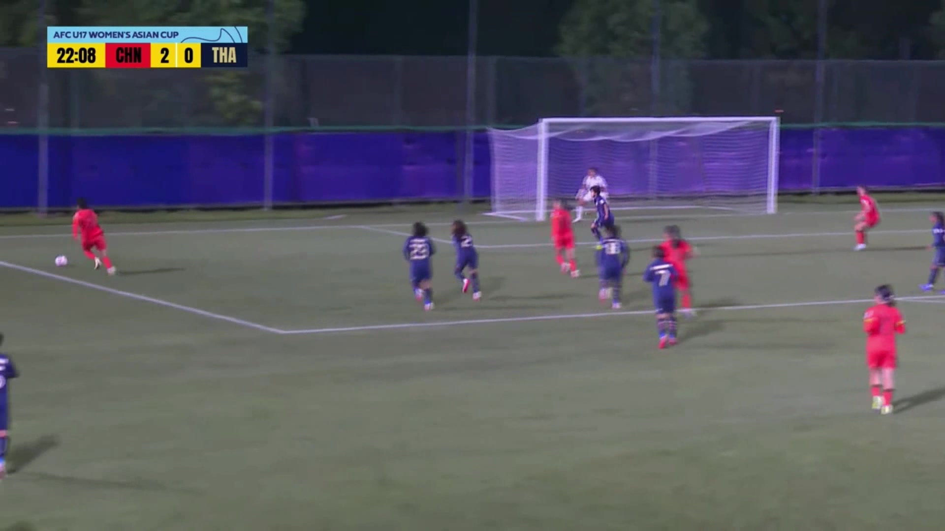 U17女足3-0領(lǐng)先！成宛迪門前頭球破門建功