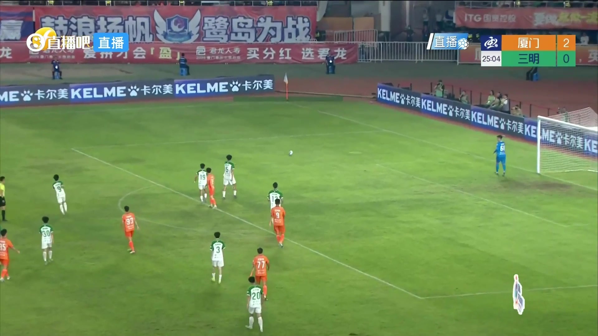登頂射手榜！江澤源頭球破門，廈門隊(duì)3-0領(lǐng)先了！
